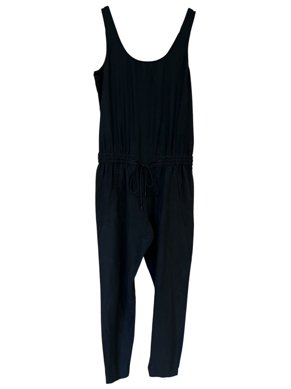 Vince Cupro Tank Jumpsuit Black Size 4 Contemporary Minimalist Sporty Chic